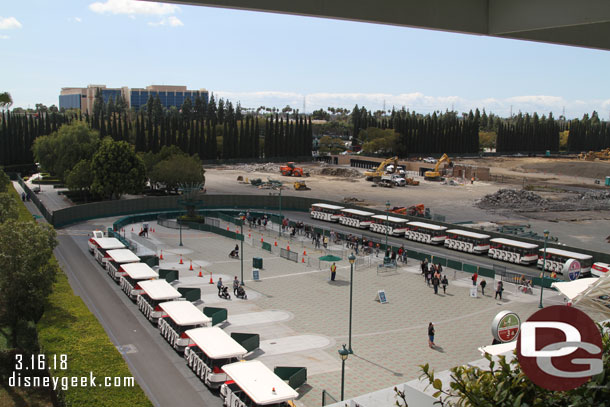 A look across the site starting on the left with the tram stop.