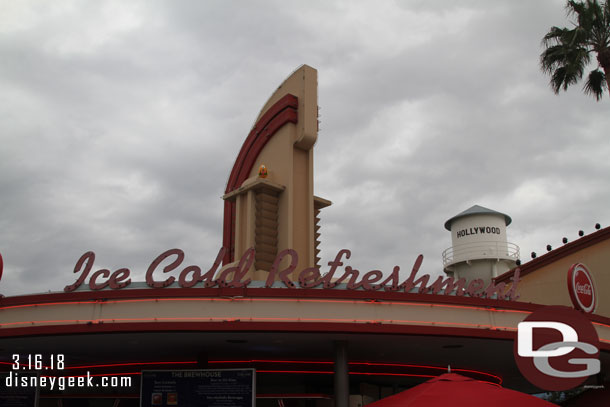 Water tower in Hollywood Land (it was not really on the tower this year but close)