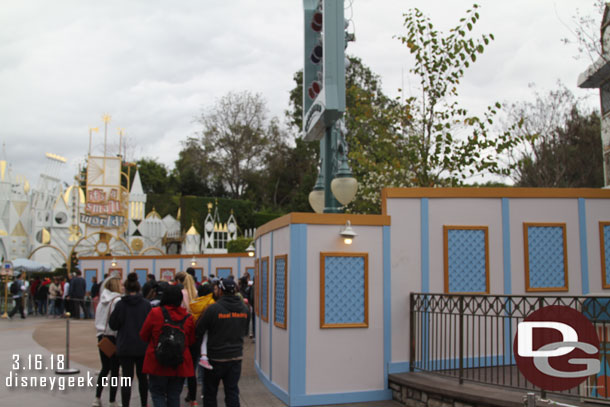 Walls are still the same near it's a small world.