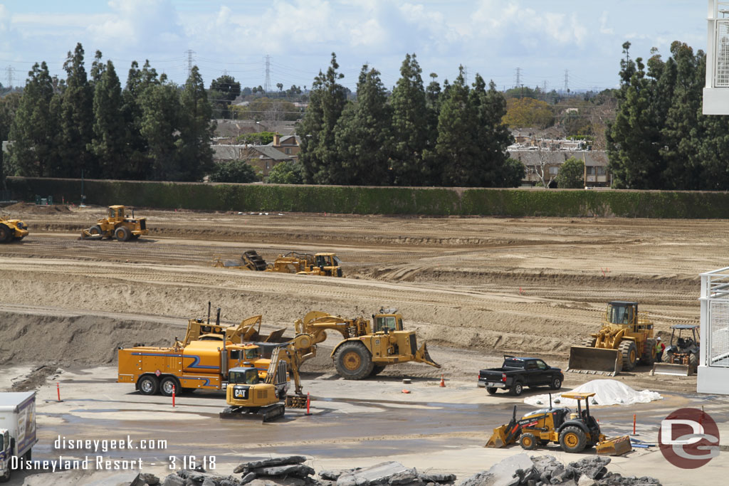 Grading continues on the far portion of the former Pinocchio Lot.