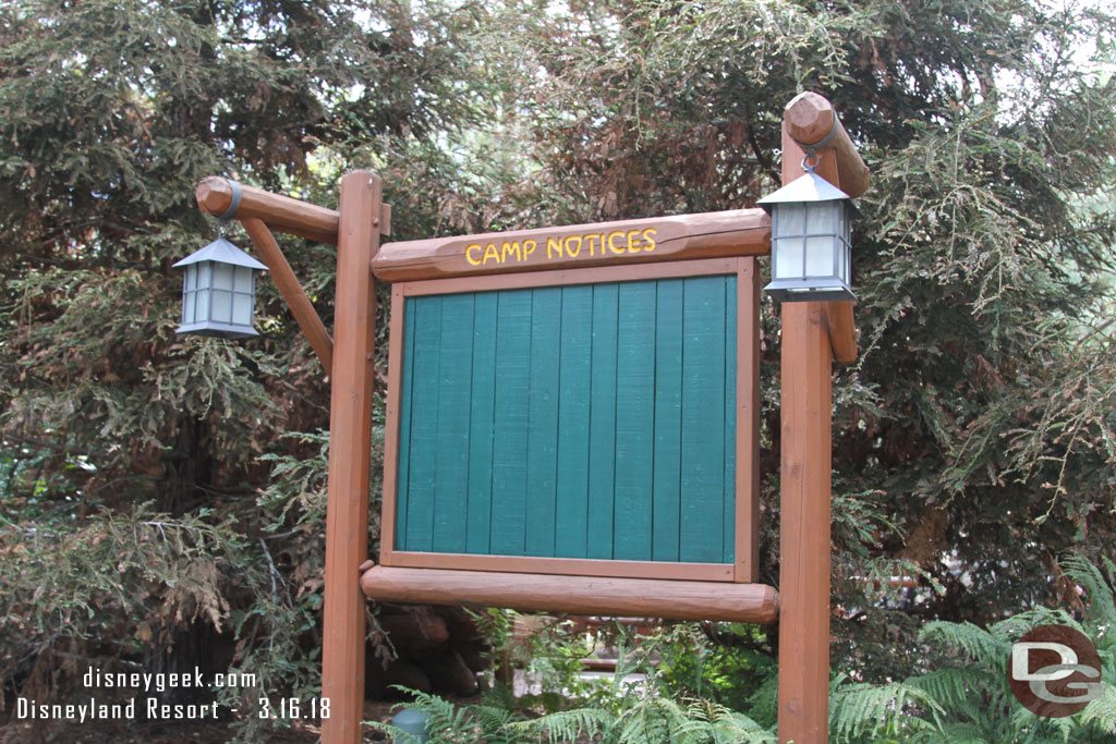 Still no camp notices for Redwood Creek.