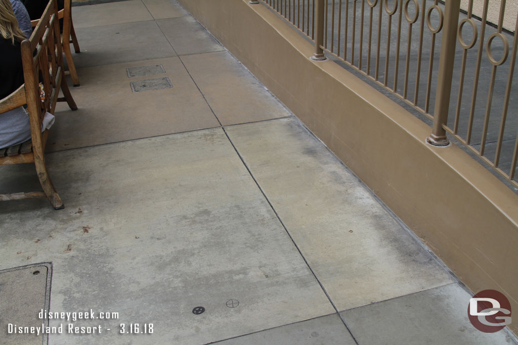 On Sunset Blvd markings on the ground, looks like they will be drilling holes for parade ropes.