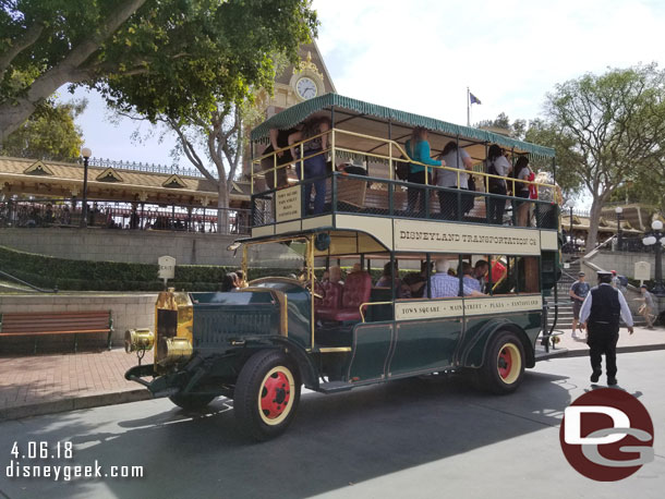 Main Street USA Vehicles have returned to service.