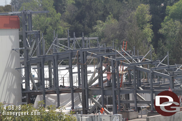 Back to the large steel structure that is extending from the Battle Escape show building.