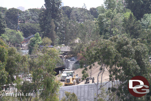 Work continues on the far berm.