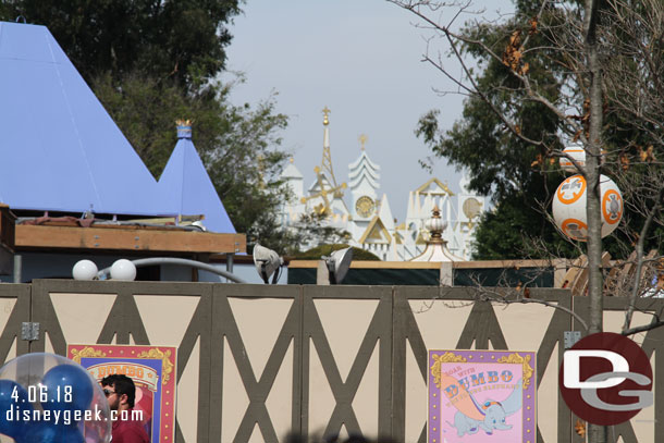 You now have a fairly clear view of its a small world through a clearing.