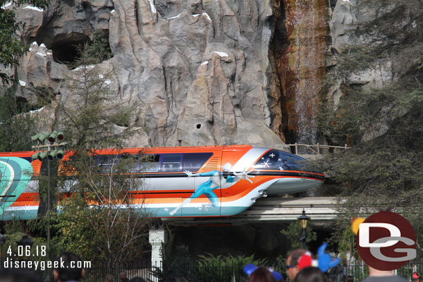 Monorail Orange Passing by. One side feature Frozone