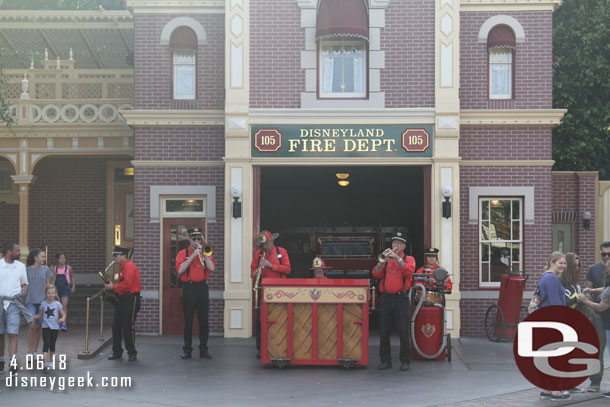 The Hook and Ladder Co were performing.