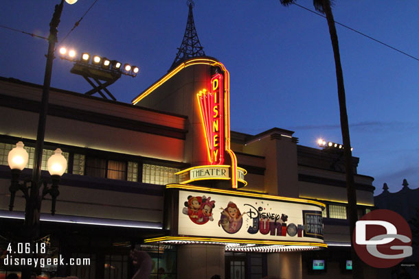 The lights came on as I was walking down Hollywood Blvd.