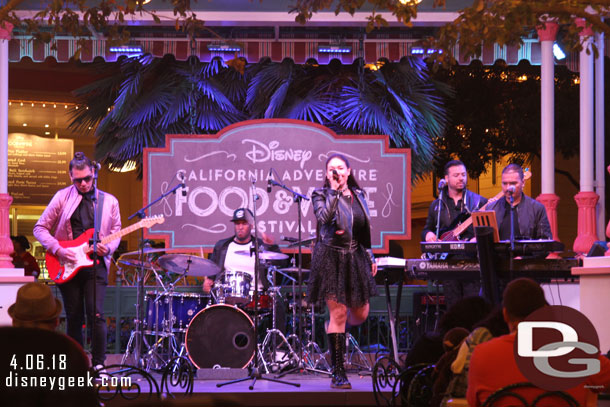 Tina Aldana Band performing again in Paradise Gardens. 