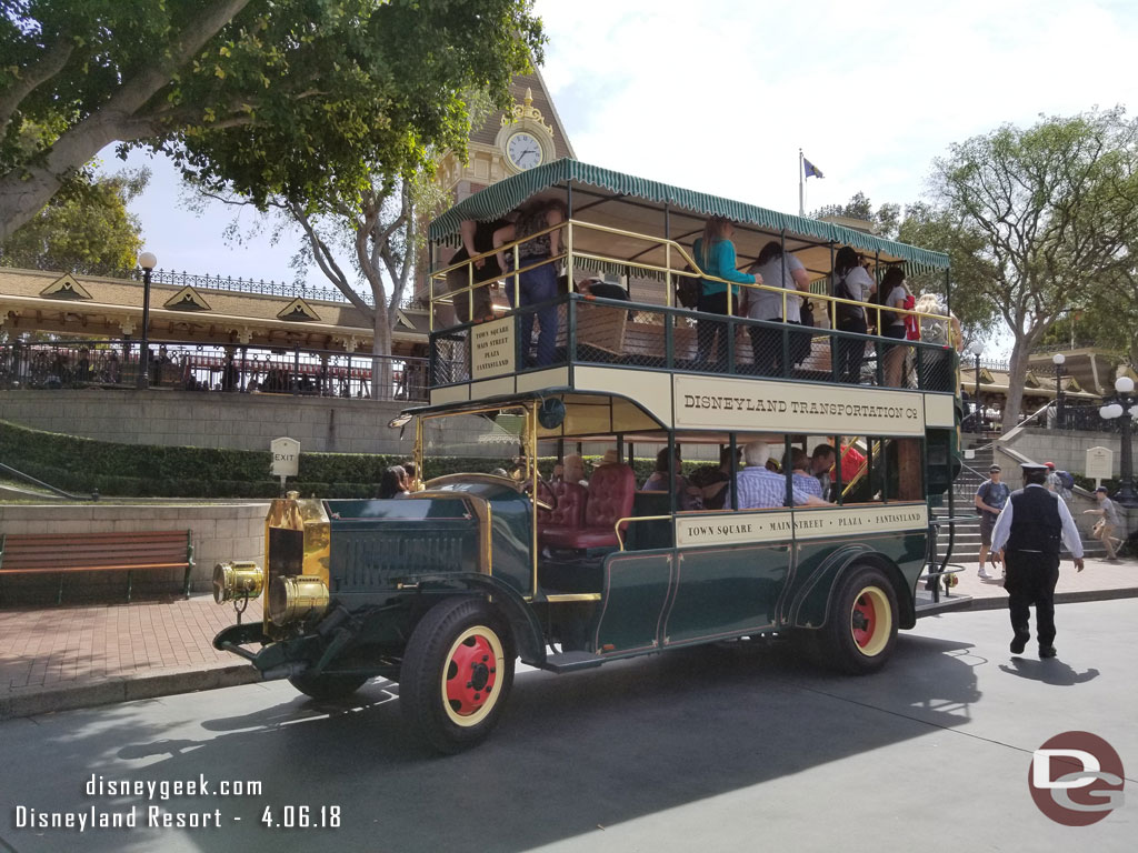 Main Street USA Vehicles have returned to service.