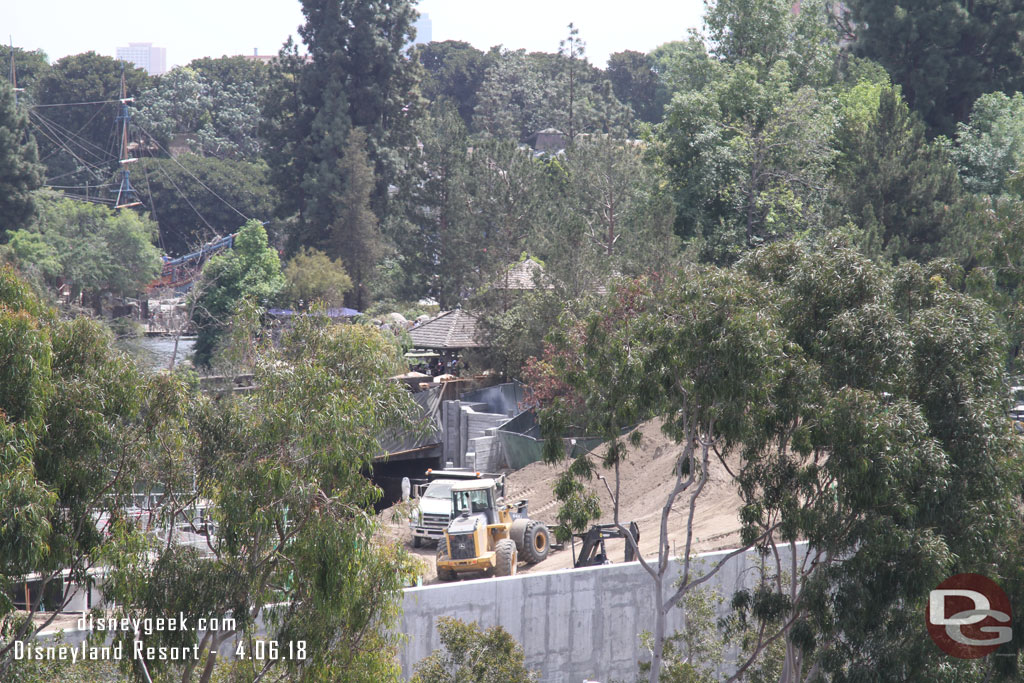 Work continues on the far berm.