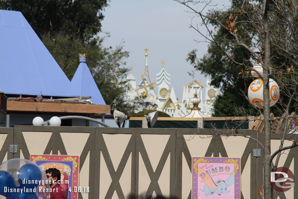 You now have a fairly clear view of its a small world through a clearing.