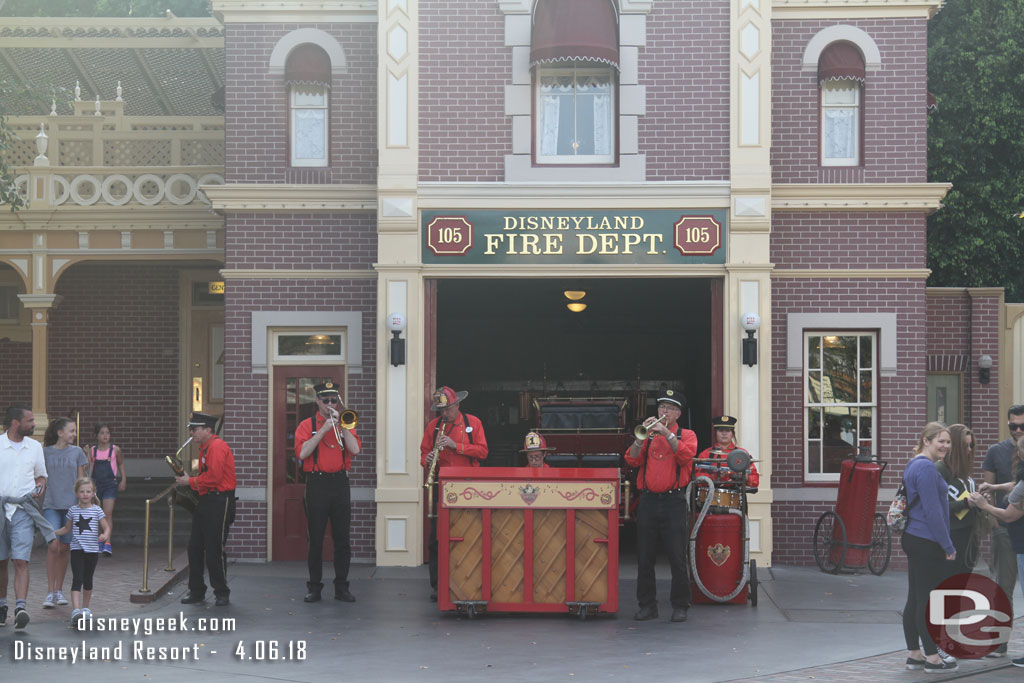 The Hook and Ladder Co were performing.