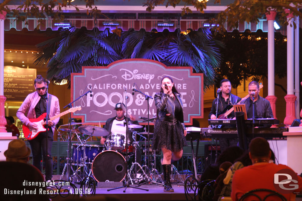 Tina Aldana Band performing again in Paradise Gardens. 