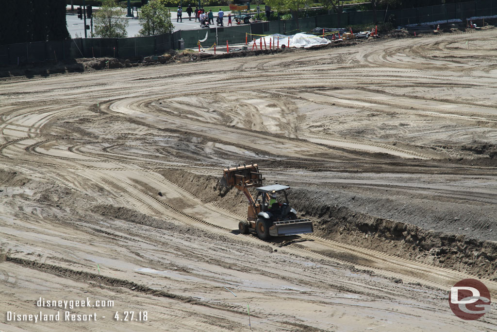 This afternoon only a few pieces of equipment were in action.