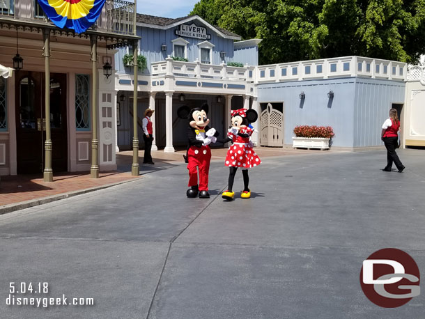 Mickey and Minnie arrived and danced for a couple of songs.