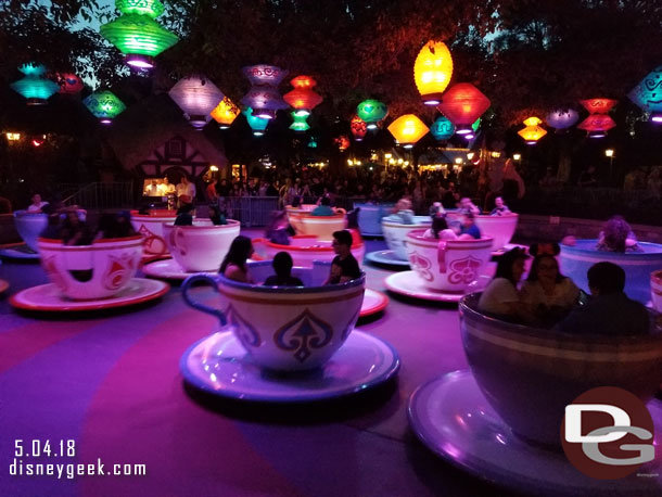 Passing by the Teacups.