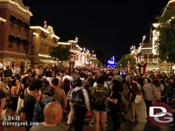 Arrived on Main Street at 9pm and found a spot for Together Forever.