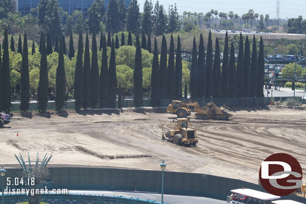 panning to the right a look at the site.  They have leveled off the last portion.