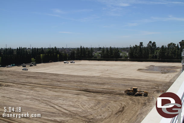 Looking toward the main lot area.