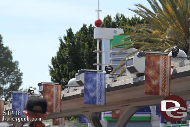 A quick break from the show.. looks like new lights added to old PeopleMover track.