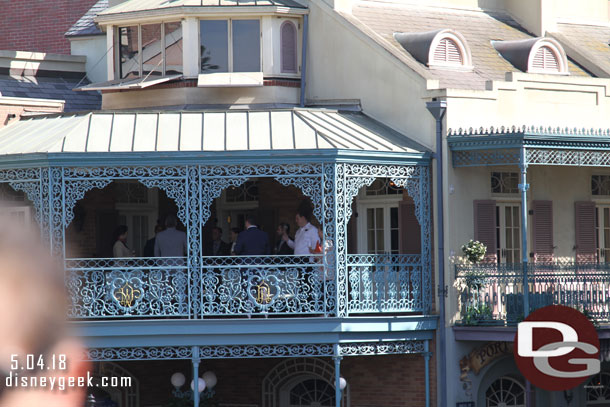 A group on the balcony of the Dream Suite