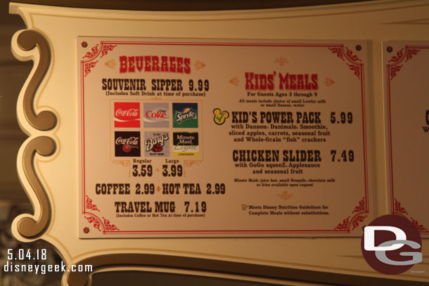 Stopped by the Golden Horseshoe. It has received a new menu.  Here is a look..