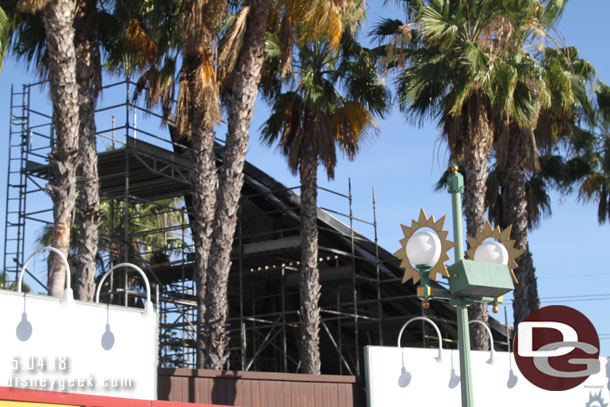 A check of the Incredicoaster station.  They were testing some trains throughout the afternoon.