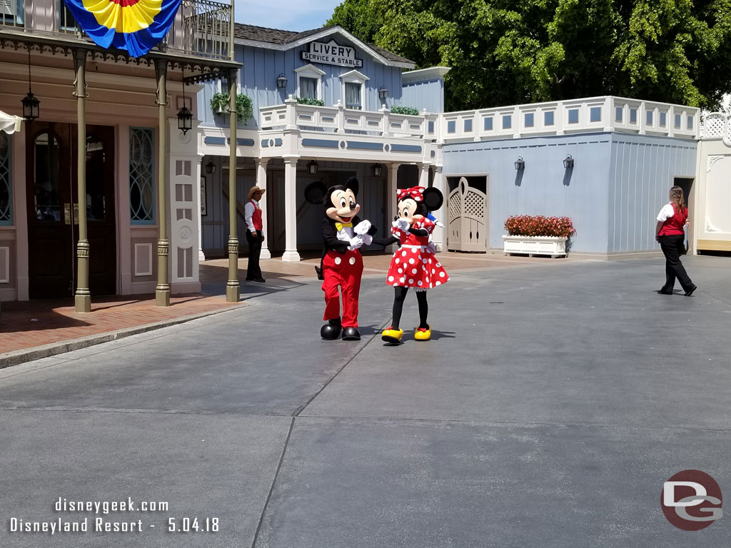 Mickey and Minnie arrived and danced for a couple of songs.