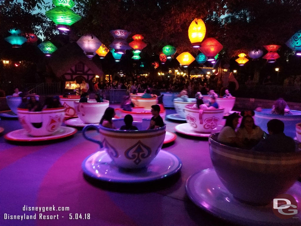 Passing by the Teacups.