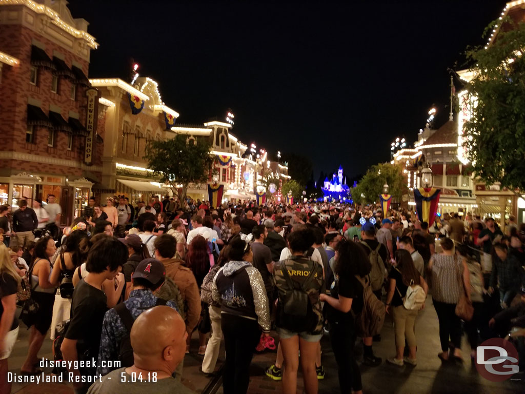 Arrived on Main Street at 9pm and found a spot for Together Forever.