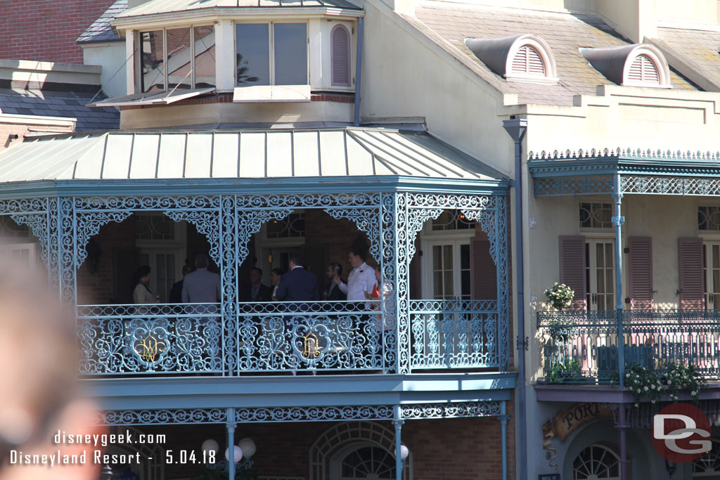 A group on the balcony of the Dream Suite