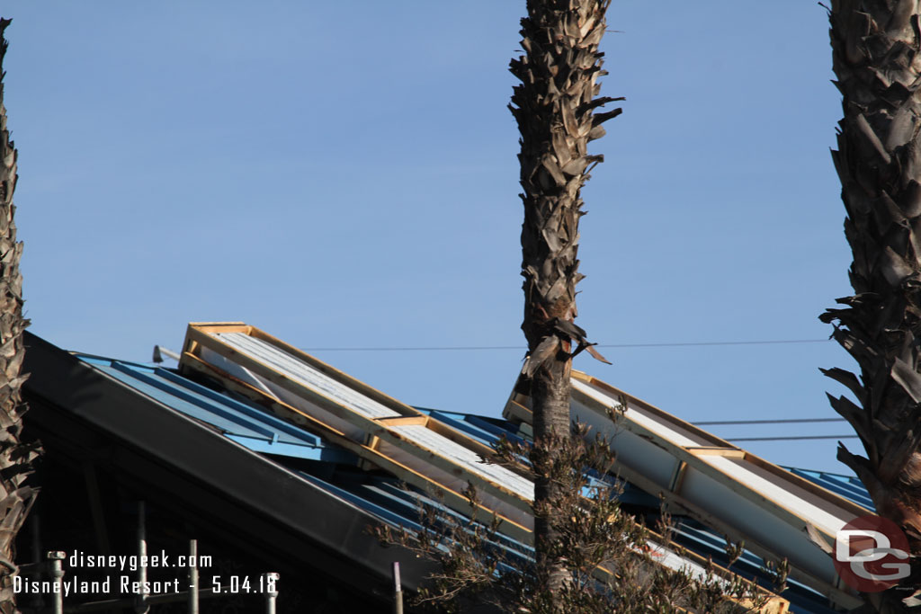 Looks like panels waiting to be installed stacked on the roof.