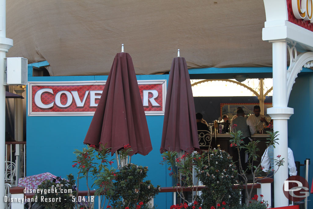 The Cove Bar is remaining open as work is going on around and above it.  Eventually it will close down for a few weeks for the final transformation.