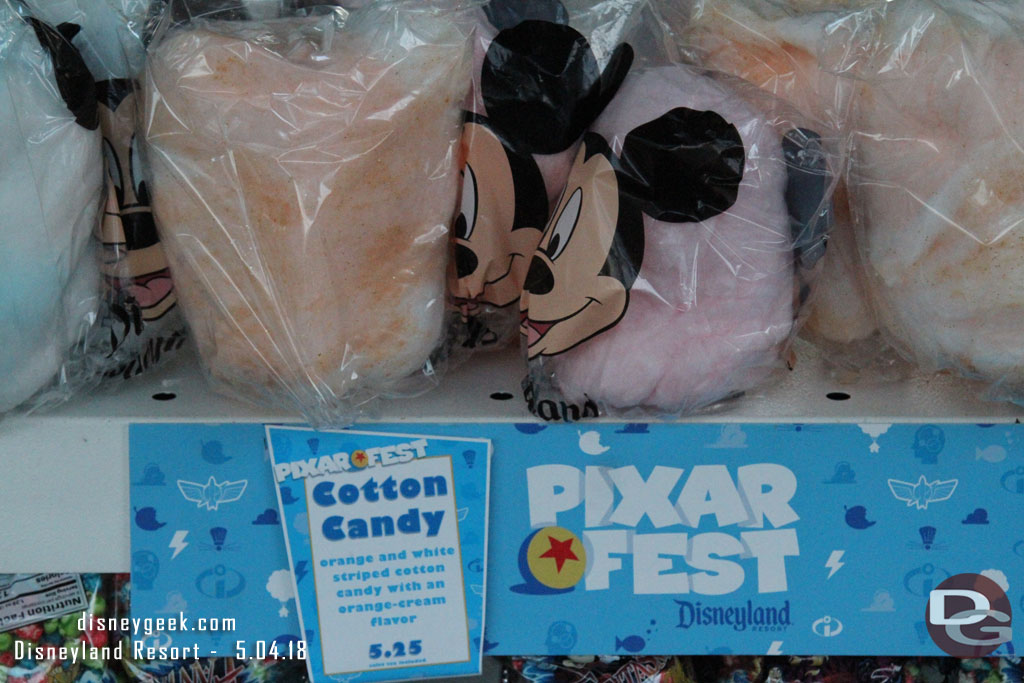 There are Pixar Fest snack options and promotions at most carts and dining locations.