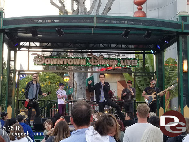 Suburban Legends performing in Downtown Disney this evening.