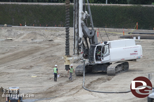 A closer look at the drill.  The hose went to a concrete truck.