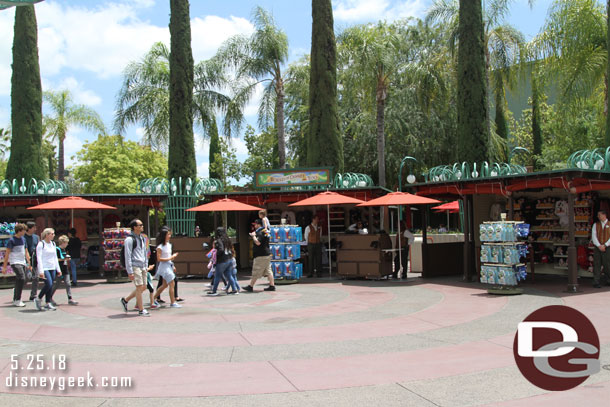 A new set of kiosks are forming a pop up store for World of Disney.  It is called World of Disney Too.