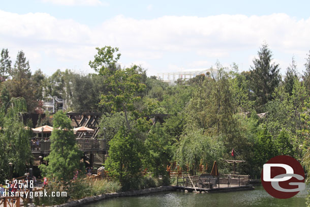 On the left there is still a gap where you can see the parking structure.  Hopefully more trees are coming.  Then it will just be a waiting game for them to grow a bit taller to block the top of the structure.