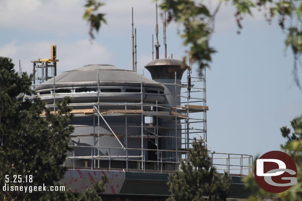 The building is looking a little more weathered/worn now.