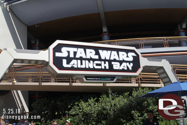 Stopped by the Launch Bay to see if anything was going on for the launch of Solo.