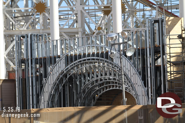 The band shell taking shape.