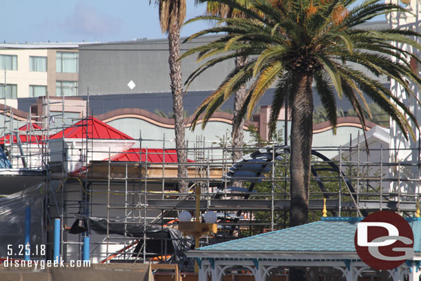 The Incredibles arch is taking shape now.