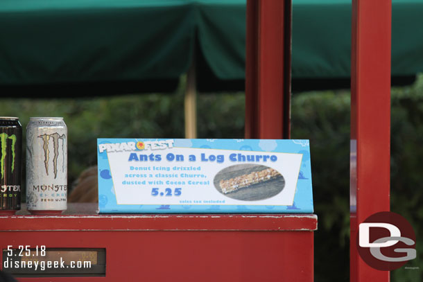 Churros are popular right now.. there is an AP Churro challenge button/quest available and several different varieties for Pixar Fest.