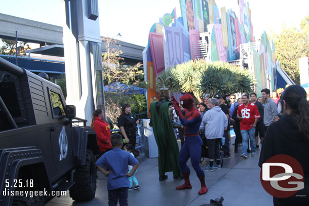 Spider Man and Loki stopped by the Black Panther Meet and Greet.