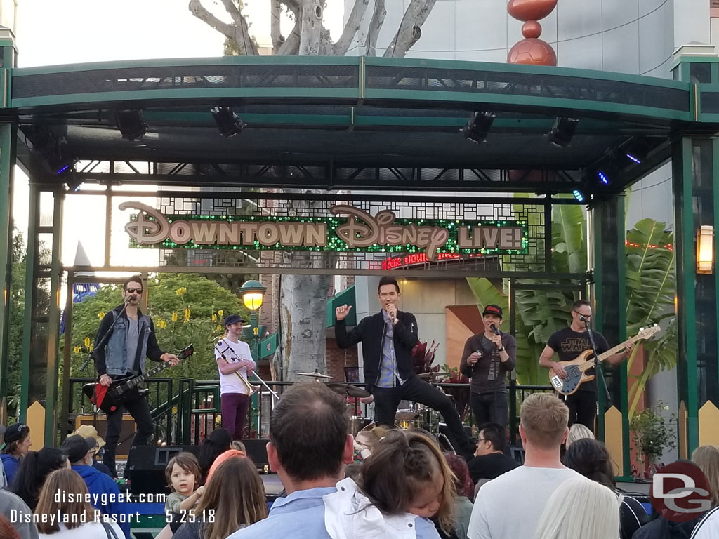 Suburban Legends performing in Downtown Disney this evening.