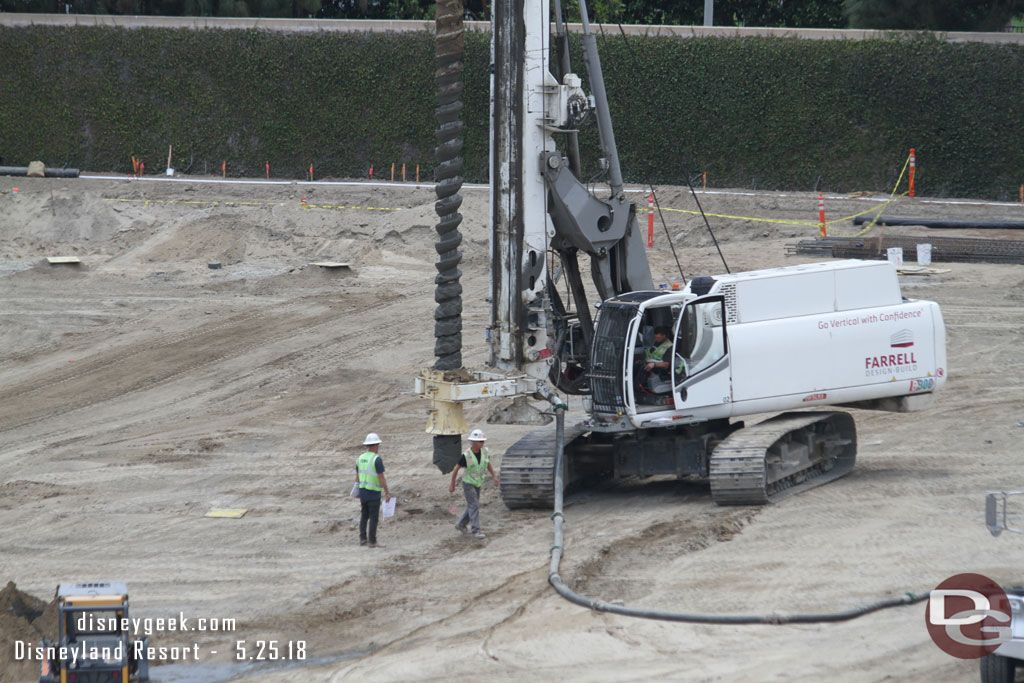 A closer look at the drill.  The hose went to a concrete truck.