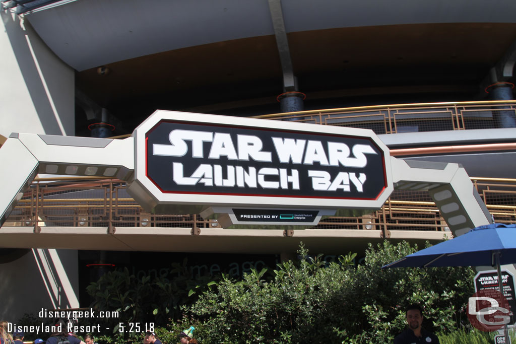 Stopped by the Launch Bay to see if anything was going on for the launch of Solo.