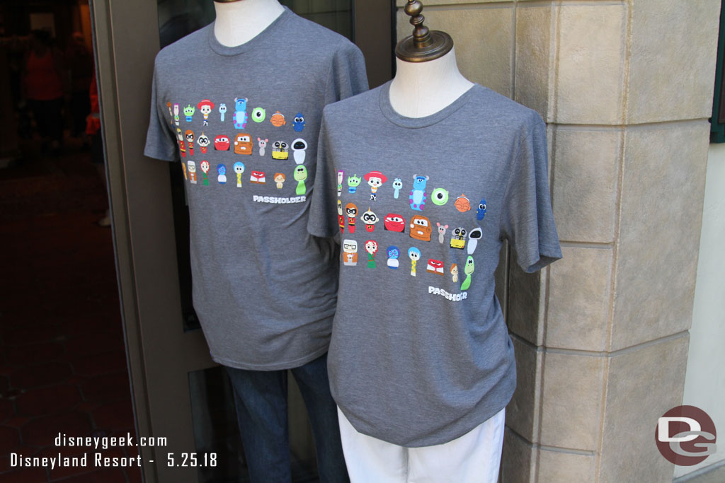 Annual Passholder Pixar Fest shirts